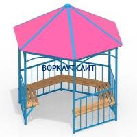 Беседка с лавками МАФ 4120 в Владивостоке