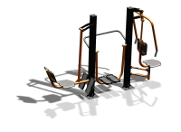 Уличный тренажер "Жим ногами Шагомер Жим от груди" УТ333 в Владивостоке