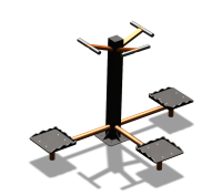 Уличный тренажер "Твистер тройной" УТ337 в Владивостоке