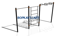 Спортивный комплекс воркаут ВС-129 в Владивостоке