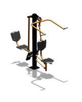 Уличный тренажер "Верхняя тяга Жим ногами" УТ322 в Владивостоке