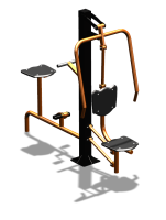 Уличный тренажер "Жим от груди Вело" УТ321 в Владивостоке