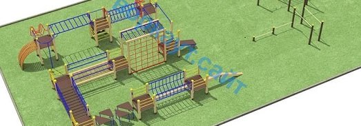 Проект спортплощадки с полосой препятствий в Владивостоке