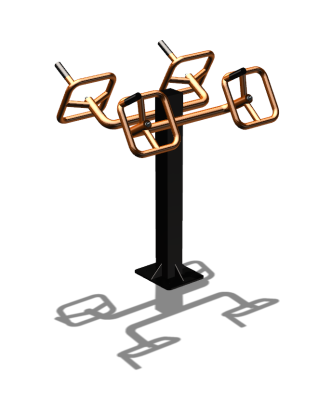 Уличный тренажер  "Штурвал двойной"  УТ201 в Владивостоке