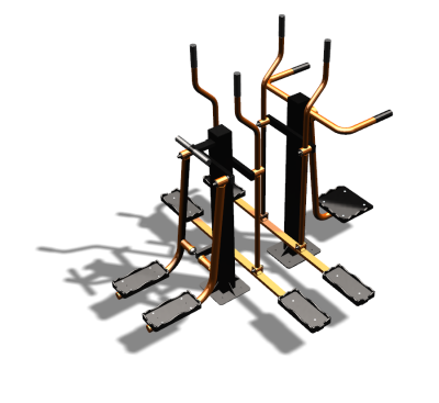 Уличный тренажер "Шпагат Маятник Лыжник двойной" УТ335 в Владивостоке