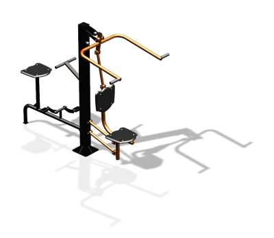 Уличный тренажер "Верхняя тяга Вело" УТ340 в Владивостоке