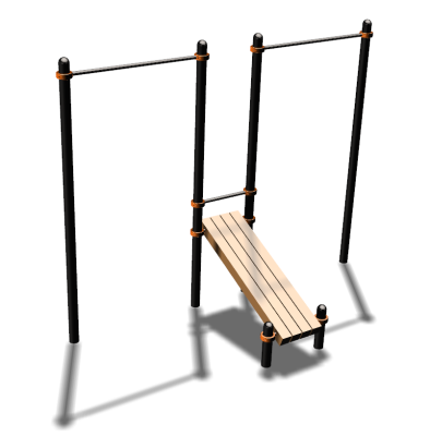 Воркаут турники со скамьей для пресса ВС-27 в Владивостоке