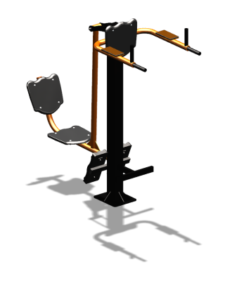 Уличный тренажер "Жим ногами Брусья Пресс" УТ329 в Владивостоке