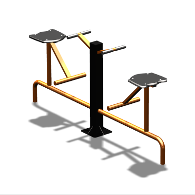 Уличный тренажер  "Твистер сидя двойной"   УТ216 в Владивостоке