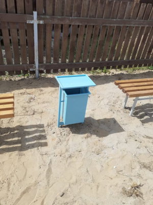 Урна с крышкой МАФ 1631 в Владивостоке Урна с крышкой МАФ 1631 в Владивостоке