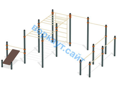 Спортивный комплекс воркаут ВС-50 в Владивостоке