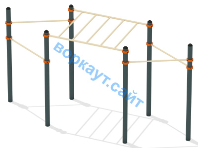 Турник разноуровневый с рукоходом ВС-26 в Владивостоке