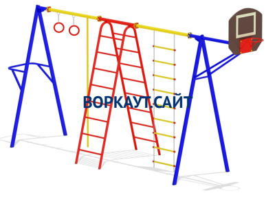 Гимнастический комплекс с баскетбольным щитом МАФ 3001 в Владивостоке Гимнастический комплекс с баскетбольным щитом МАФ 3001 в Владивостоке