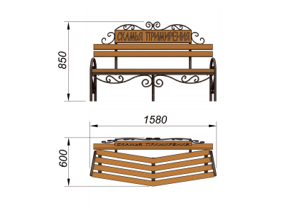Скамья примирения МАФ 1610 в Владивостоке