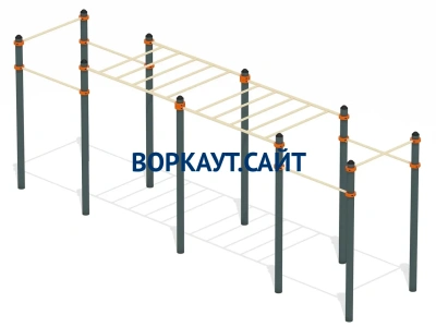 Воркаут рукоход с турниками ВС-23 в Владивостоке