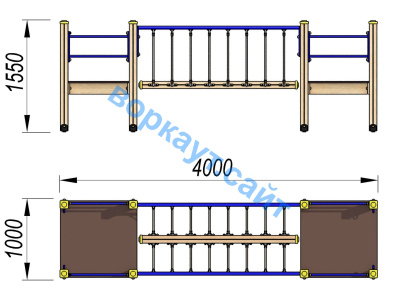 Детский спортивный комплекс Мост ДСК 3113 в Владивостоке