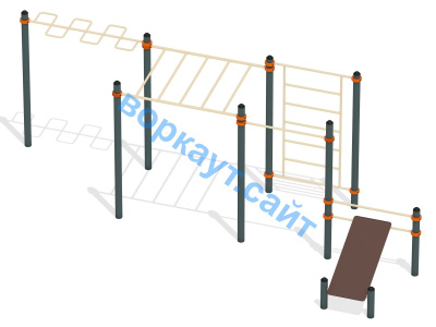 Спортивный комплекс воркаут ВС-45 в Владивостоке