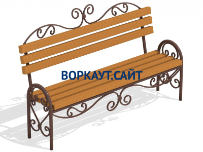 Лавочка кованная МАФ 1606 в Владивостоке