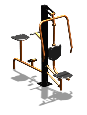 Уличный тренажер "Жим от груди Вело" УТ321 в Владивостоке