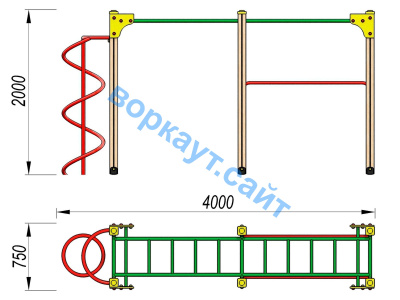Детский спортивный комплекс ДСК 3104 в Владивостоке