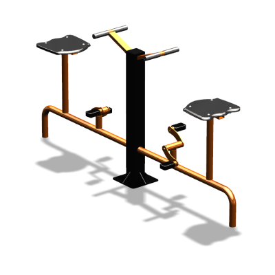 Уличный тренажер  "Вело двойной"   УТ211 в Владивостоке