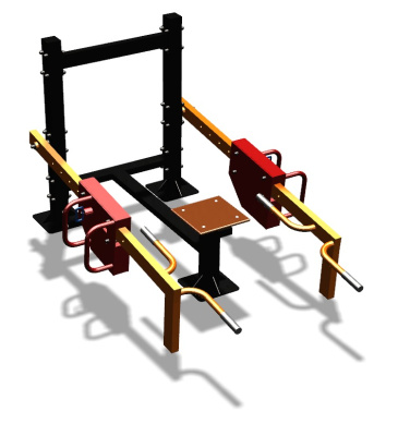 Силовой уличный тренажер  "Приседания/Шраги"  УТ413 в Владивостоке