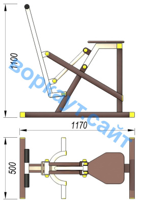 Уличный тренажер "Наездник " УТ 006 в Владивостоке