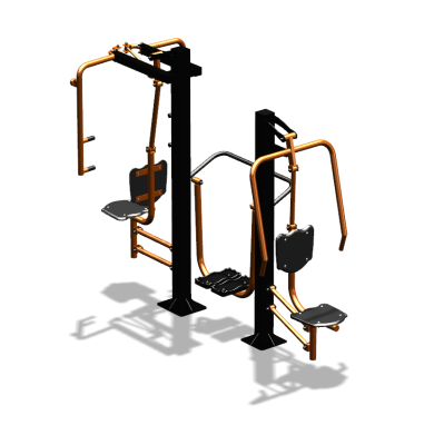 Уличный тренажер "Жим от себя Шагомер Баттерфляй" УТ303 в Владивостоке