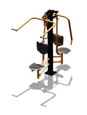 Уличный тренажер "Жим от груди Верхняя тяга" УТ314 в Владивостоке