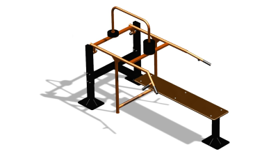 Силовой уличный тренажер  "Горизонтальный жим"  УТ402 в Владивостоке