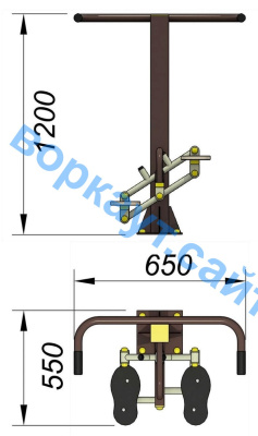 Уличный тренажер "Балансир" УТ 007 в Владивостоке