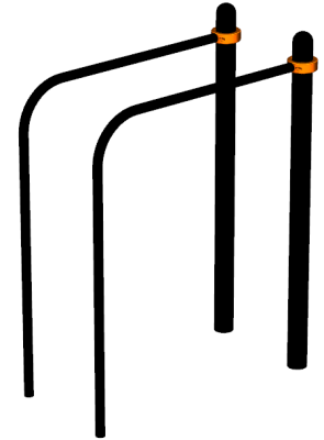 Воркаут брусья приставные ВС-39 в Владивостоке