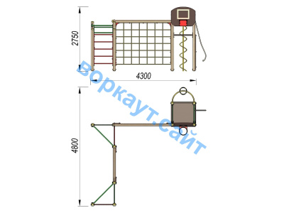 Детский спортивный комплекс ДСК 3112 в Владивостоке Детский спортивный комплекс ДСК 3112 в Владивостоке