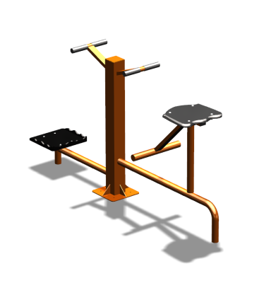 Уличный тренажер "Твистер стоя Твистер сидя" УТ323 в Владивостоке