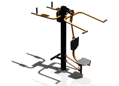 Уличный тренажер "Верхняя тяга Брусья Пресс" УТ339 в Владивостоке