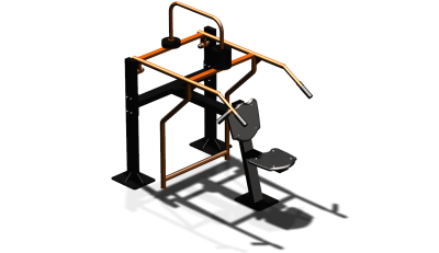 Силовой уличный тренажер  "Жим вверх сидя"  УТ403 в Владивостоке